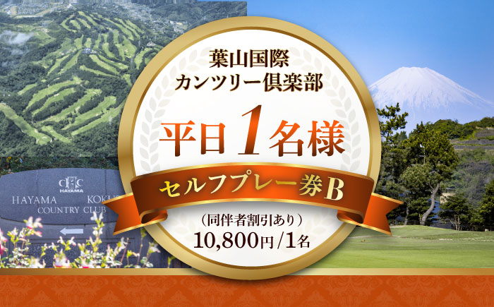 葉山国際カンツリー倶楽部 平日1名様セルフプレー券B（同伴者割引あり） / スポーツ ゴルフ リゾートコース 湘南 神奈川県 三浦半島【(株)葉山国際カンツリー倶楽部】 [AKID002]