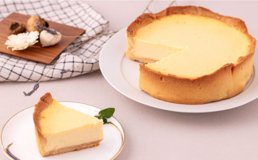 横須賀チーズケーキ 6号サイズ 濃厚ベイクドチーズ レモン風味  焼き菓子 ホールケーキ 6号 ギフト プレゼント対応 メッセージカード  濃厚 レモン チーズケーキ ケーキ スイーツ 横須賀【パティスリーハダ】 [AKAM008]
