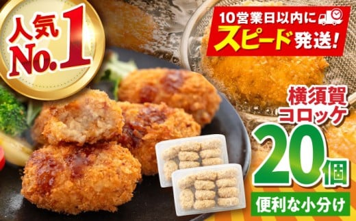 【年内発送の受付は12月18日まで！】横須賀コロッケ 20個 900g ころっけ 冷凍 揚げ物 惣菜 コロッケ 横須賀 人気 ナンバーワン おかず 冷凍便 年内発送 【有限会社丸伸商事】 [AKFH003] 6000円 6千円