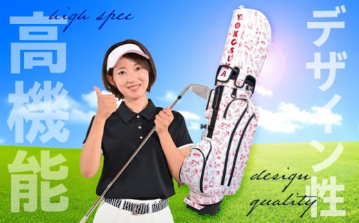 YOKOSUKA柄 キャディバッグ（９型スタンドタイプ） ゴルフバッグ ゴルフ おしゃれ ごるふ 高機能性 スポーツ 横須賀 【アリスリー株式会社】 [AKBE006]