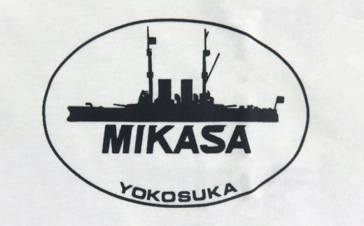【Ｔシャツ白M】三笠帽子（M、紺）・Tシャツ（M、白）セット 記念艦三笠 Tシャツ ティーシャツ 帽子 三笠 軍艦 横須賀 横須賀市 セット【公益財団法人 三笠保存会】 [AKBC001-2]