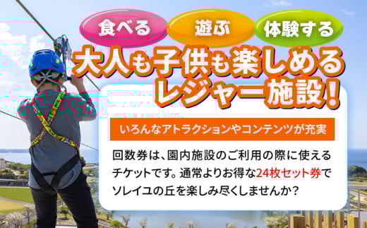 ソレイユの丘 回数券 400円分×24枚 神奈川 横須賀 観光 施設 レジャー ソレイユ ソレイユの丘 日比谷花壇 【株式会社日比谷花壇】 [AKBO002]