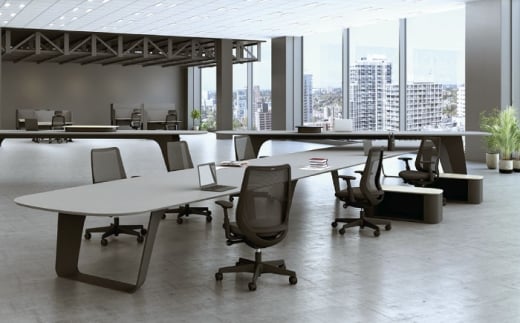 【業界最大手】【ダークグレー】 オフィスチェア オカムラ ポータム ダークグレーボディ 【株式会社オカムラ】 [AKAA023-1]