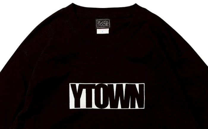 【Mサイズ】YTOWN BOX LOGO TEE BLACK【YTOWN】 [AKIK001-2]