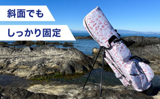 YOKOSUKA柄 キャディバッグ（９型スタンドタイプ） ゴルフバッグ ゴルフ おしゃれ ごるふ 高機能性 スポーツ 横須賀 【アリスリー株式会社】 [AKBE006]