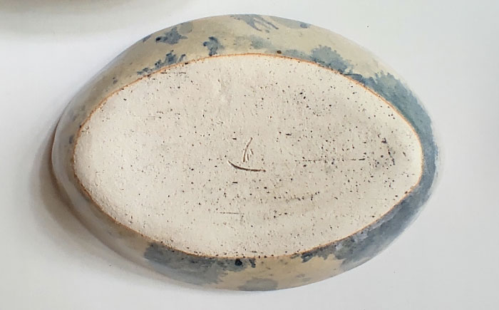 空花舟形皿2枚セット 陶器 うつわ お皿　【うつわの行方】 [AKGG005]