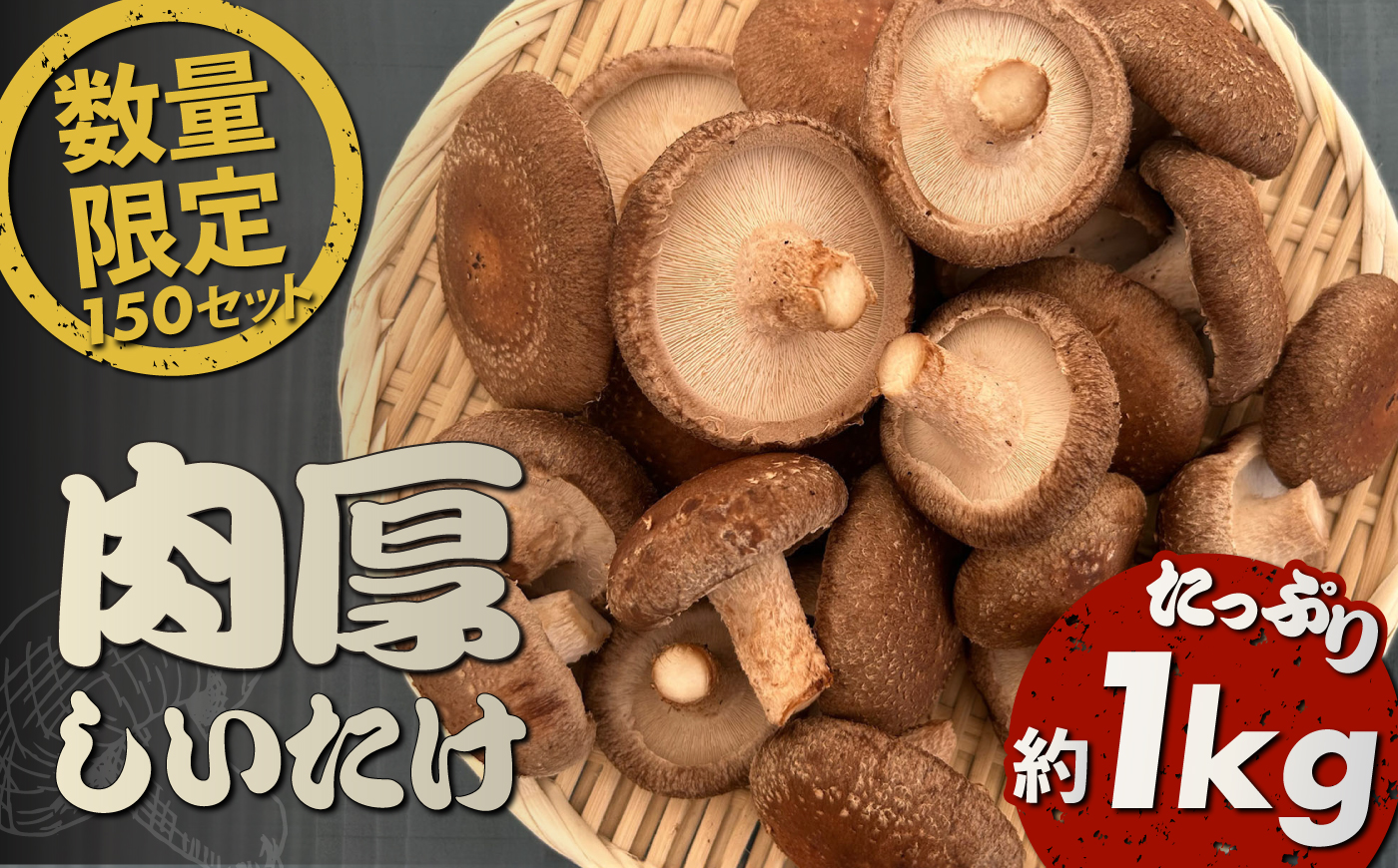 【先行予約】【数量限定150セット】不揃い肉厚しいたけ 約1kg【株式会社ローランズ】 [AKIO001]