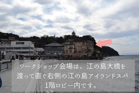 浮き球 シェルランプLL ワークショップ 参加チケット 海 貝殻 ランプ 体験 江の島 江ノ島