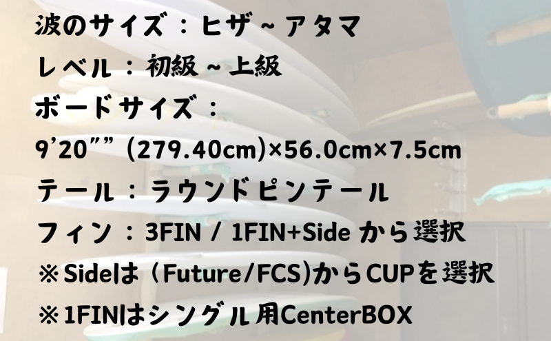 サーフボード ロングボード オーダー LB-C PIN 初心者 中級者 上級者 オーダー マリン用品