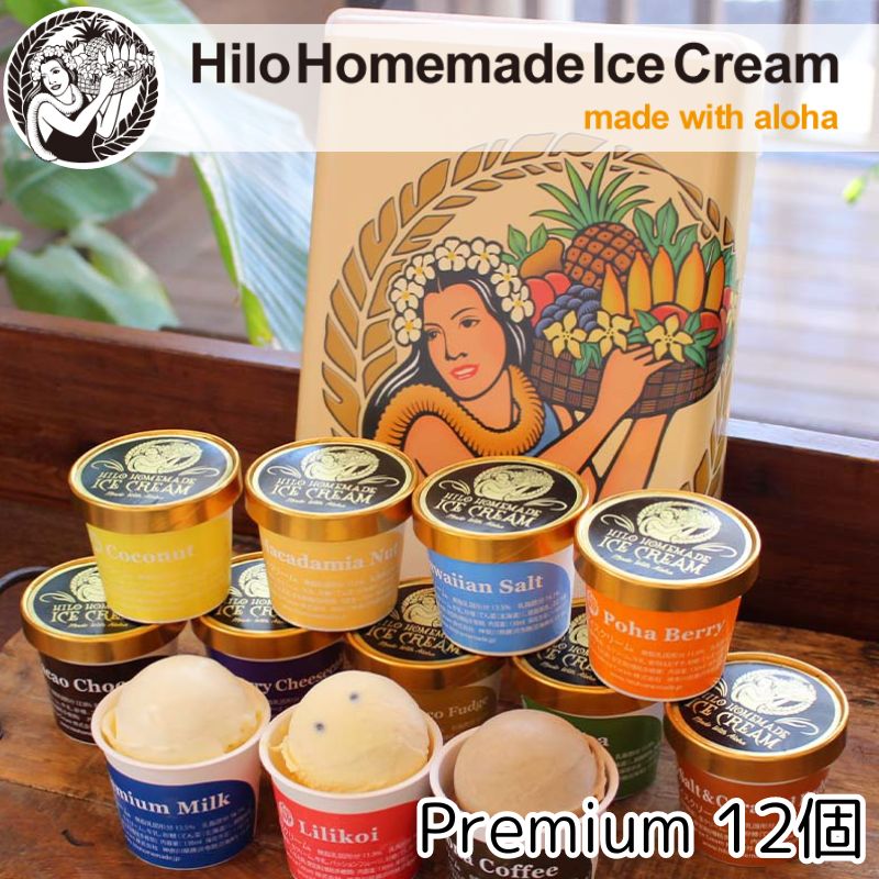アイス Hilo Homemade Ice Cream プレミアムアイスクリーム 12個 セット スイーツ おやつ デザート 手作り ギフト 贈答 お取り寄せ 冷凍 神奈川 藤沢
