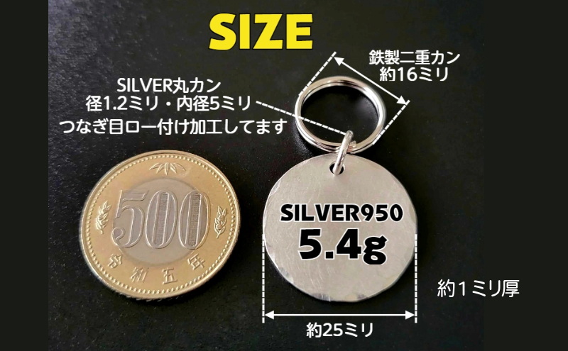 ペット用品 迷子札 2.5センチ シルバー 犬 ペットタグ ドッグタグ ネームプレート 名入れ 両面 レーザー  ペット用 名札 プレート オリジナル 藤沢市 神奈川県