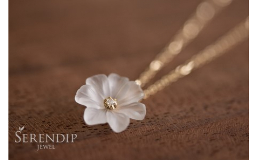 プリムローズ primrose K10 クオーツ ダイヤモンド ネックレス レディース ジュエリー アクセサリー  イエローゴールド  ペンダント  シンプル 一点もの おしゃれ かわいい プレゼント ギフト 贈り物 株式会社菜畑 神奈川 湘南 藤沢