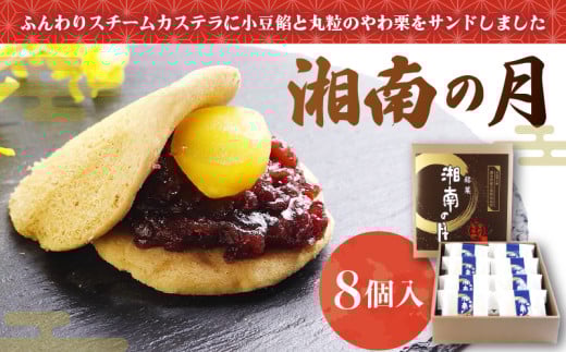 和菓子 湘南の月 8個 菓子 お菓子 栗菓子 焼菓子 カステラ スイーツ サンド 栗 やわぐり 小豆 小豆あん あんこ スチームカステラ お取り寄せ 小分け 贈答 ギフト 冷蔵 個包装 お土産 お歳暮 お中元 菊野屋製菓舗 神奈川 湘南 藤沢