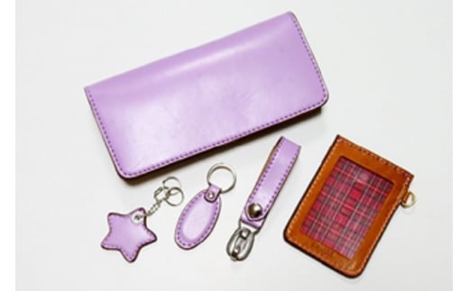 ランドセル リメイク 5点 Aセット ( ロングウォレット スルーパスケース ベルトループ キーホルダー星型 キーホルダー楕円型 ) 本革 合皮 鞄 カバン かばん kaban 手縫い ハンドメイド 革専門店 手作り SNAKER-handicraft 神奈川 湘南 藤沢