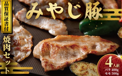 ブランド豚 バラ肉 もも肉 計900g みやじ豚 焼き肉 セット 豚 ブランド豚肉 国産 ぶたにく ぶた ブタ buta ばら肉 モモ肉 BBQ バーベキュー   真空 パック ポーク しゃぶ すきやき すき焼き シャブシャブ お肉 肉 おにく niku 冷蔵 生肉 神奈川 湘南 藤沢