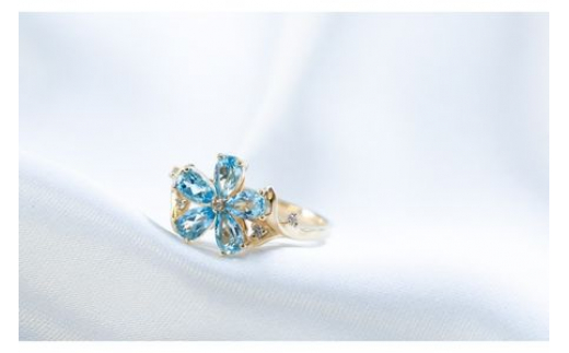 ブルースター blue star K10 トパーズ ダイヤモンド リング レディース ジュエリー アクセサリー 【7号～14号】指輪 ゆびわ りんぐ ring レディース シンプル 一点もの おしゃれ かわいい プレゼント ギフト 株式会社菜畑 神奈川 湘南 藤沢