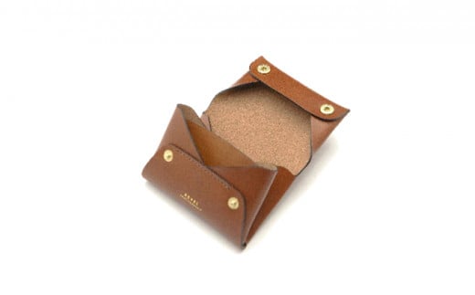 折革技法仕立 牛革 コンパクト コイン財布 キャメル 職人 本革製品 素材 折り革 革財布 皮 レザー 財布 サイフ 湘南工房 キャッシュレス ウォレット レザー サイフ さいふ お金 saifu 雑貨 ファッション 日用品 通勤 折り革技法 レタータイプ 国産 神奈川 湘南 藤沢