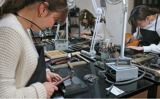 テクスチャーリング 制作 体験 コース 1名 K14GF SILVER 指輪 アクセサリー ジュエリー リング  ペア シンプル 一点もの ペアリング かわいい おしゃれ プレゼント りんぐ ring ギフト 贈り物 FABBRICA OSAWA 神奈川 湘南 藤沢