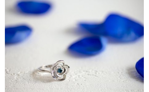 Blue Rose Pt トパーズ ダイヤモンドリング アクセサリー ダイアモンド ダイア 宝石 リング ゴールド 7号～14号 ジュエリー  指輪 アクセサリー りんぐ ring レディース メンズ ペア シンプル 一点もの おしゃれ かわいい プレゼント ギフト株式会社菜畑  神奈川 湘南 藤沢