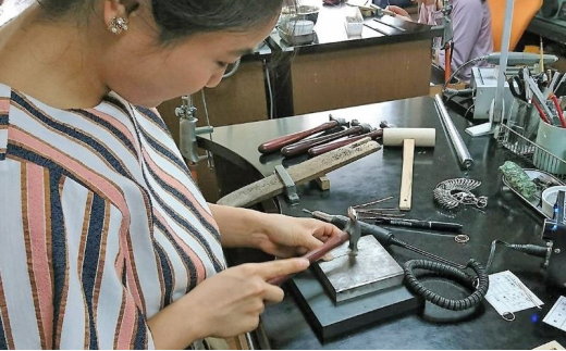 テクスチャーリング 制作 体験 コース 1名 K14GF SILVER 指輪 アクセサリー ジュエリー リング  ペア シンプル 一点もの ペアリング かわいい おしゃれ プレゼント りんぐ ring ギフト 贈り物 FABBRICA OSAWA 神奈川 湘南 藤沢