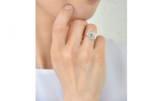 Blue Rose Pt トパーズ ダイヤモンドリング アクセサリー ダイアモンド ダイア 宝石 リング ゴールド 7号～14号 ジュエリー  指輪 アクセサリー りんぐ ring レディース メンズ ペア シンプル 一点もの おしゃれ かわいい プレゼント ギフト株式会社菜畑  神奈川 湘南 藤沢