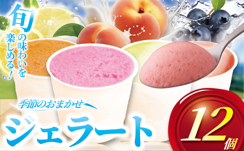 ジェラート 12個 4種類 セット 季節 おまかせ アイス 手作り アイスクリーム あいす じぇらーと スイーツ デザート ブルーベリー プラム 桃 もも いちじく イチジク とうもろこし 梨 さつまいも 葡萄 ぶどう 栗 レモン 詰め合わせ プレゼント 株式会社ジェラートファクトリー 神奈川 湘南 藤沢