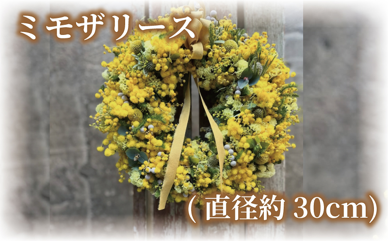 ミモザリース ミモザ リース 先行予約 花 期間限定 ドライフラワー ドライリース フレッシュリース インテリア プレゼント お花 はな おはな ギフト フレッシュ ナチュラル 贈り物 贈答 かわいい おしゃれ フラワー 壁飾り フラワー アレンジ hana 人気 ヘリアントスガーデン 神奈川 湘南 藤沢