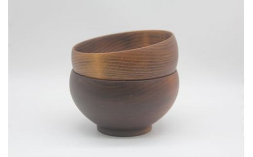 【期間限定！試供品木製スプーン付き！】めいぼく椀テッラ大 2樹種セット(ブナ・サクラ)【めいぼく椀テッラ 13.0φ×7.4cm 手作り ウレタン塗装 国産天然木 おしゃれ プレゼント 記念 お祝い 夫婦 神奈川県 小田原市 】