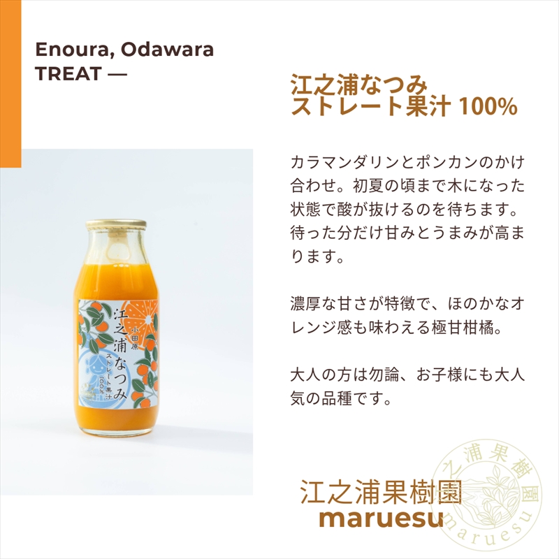 小田原産江之浦みかんジュース５種のみくらべ2０本セット うんしゅう・しらぬい・ゴールデン・なつみ・バレンシアオレンジ１００％ストレートジュース１８０ml各４本合計２０本【 神奈川県 小田原市 】