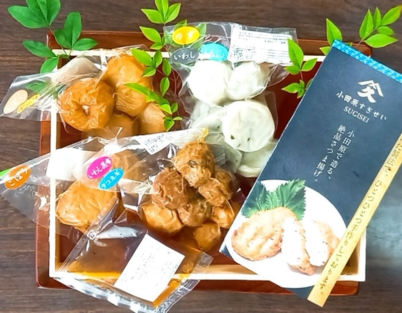 小田原おでんお取り寄せセット小105【惣菜 おでん 小田原のおでん さつま揚げ 鯵さつま うずら包み タコネギボール しんじょ いわしの黒はんぺん ごぼう巻き いわし昆布ボール おでんつゆ 梅みそ 神奈川県 小田原市 】