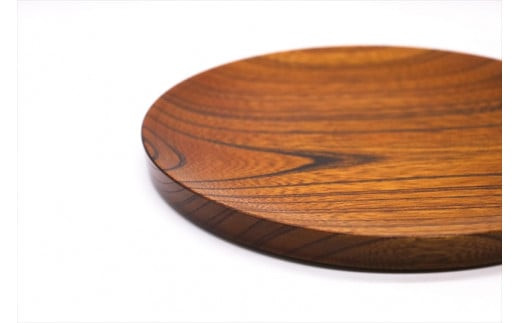 漆 仁取皿 (ニトリ皿) ケヤキΦ24cm　【お皿 グッドデザイン賞受賞 木 雑貨 食器 プレゼント おしゃれ 日本製 神奈川県小田原市】