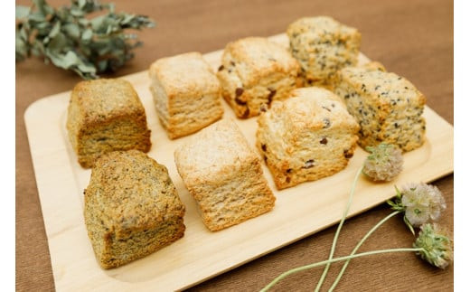 国産や安心安全な食材を大切にしたこだわりの人気ヴィーガンスコーン詰め合わせ １２個セット 個包装 プラントベース マクロビ エシカルスイーツ【 ヴィーガンスコーン 北海道産小麦 北海道産てんさい糖 神奈川県 小田原市 】