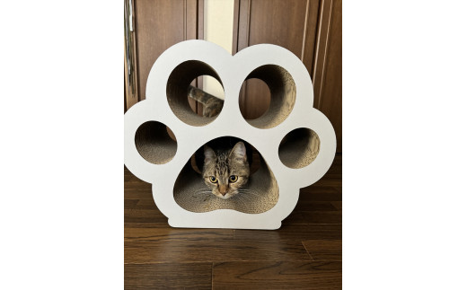 ねこの爪とぎ　にくきゅうCT　カラー；ホワイト【 ペット用品 爪とぎ 神奈川県 小田原市 】