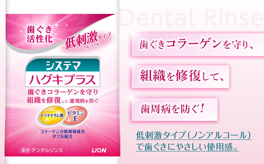 【寄附額見直しました！】LION ハグキプラスリンスセット 日用品 ふるさと納税