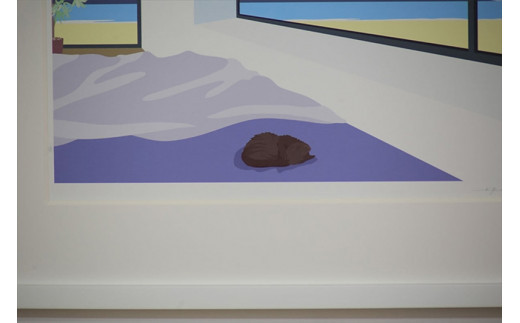 【私の好きな人、昼】小説付き　直筆サイン入り　額付きジークレープリント　小田原にある景色　心象風景　片田舎の風景　子供の頃に見た風景　海　空　山