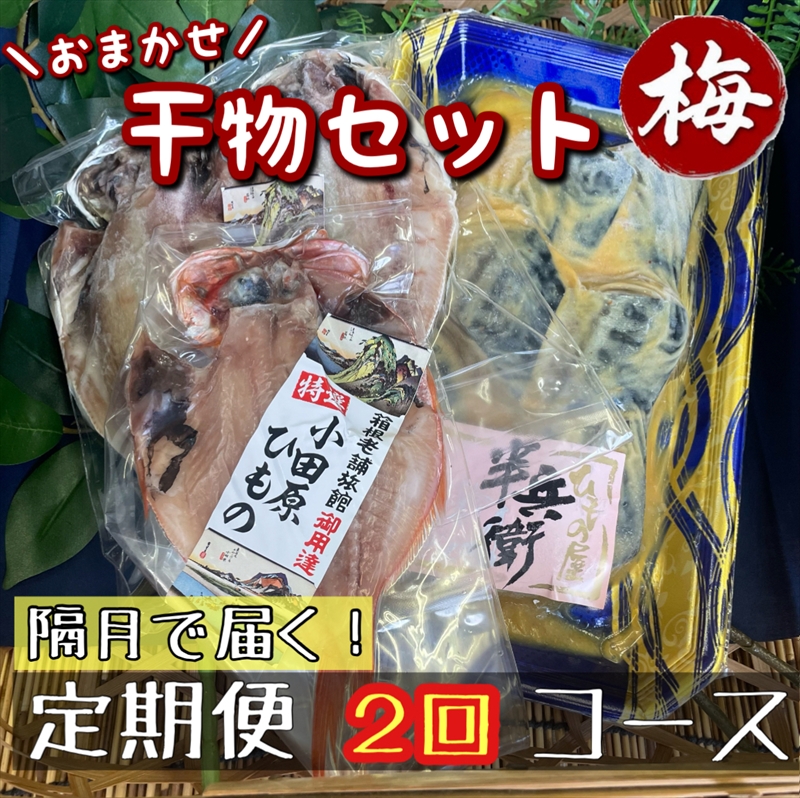 【隔月定期便2回】厳選！小田原の旬の干物セット 梅【 まぐろや 神奈川県小田原市 】