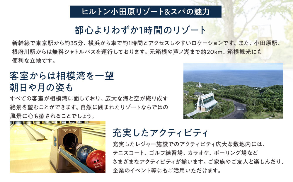 【チケット有効期限延長！】ヒルトン・スーペリア・ツインルーム宿泊プラン　1泊夕朝食付き＜1組2名様＞★オーシャンビュー！天然温泉大浴場、プール施設利用含む【オーシャンビュー フィットネス 天然温泉大浴場 バーデゾーン ヒルトン 神奈川県 小田原市 】