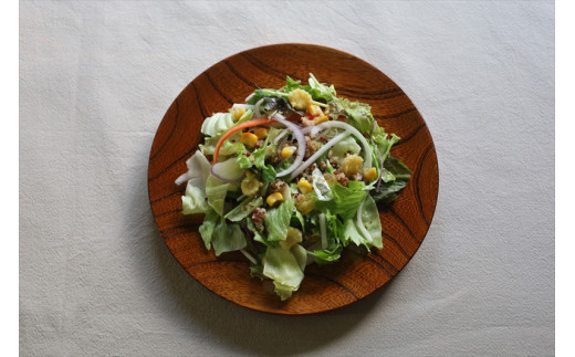 漆 仁取皿 (ニトリ皿) ケヤキΦ21cm　【お皿 グッドデザイン賞受賞 木 雑貨 食器 プレゼント おしゃれ 日本製 神奈川県小田原市】