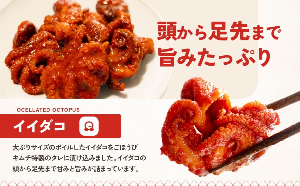 【ごほうびキムチ】イイダコキムチ（5個入り×1袋）【 キムチ 神奈川県 小田原市 】