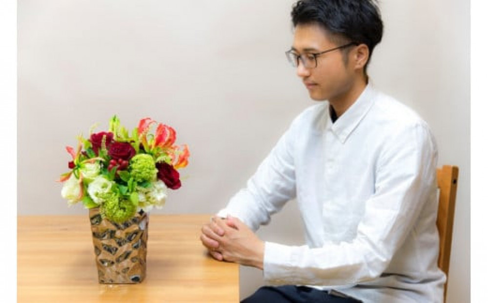 アレンジメント Sサイズ_レッド系