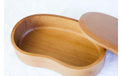 キナリそら豆弁当　木　雑貨　プレゼント　祝い　おしゃれ【 食器 神奈川県 小田原市 】