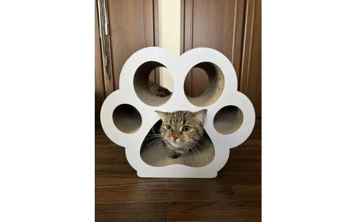 ねこの爪とぎ　にくきゅうCT　カラー；ホワイト【 ペット用品 爪とぎ 神奈川県 小田原市 】