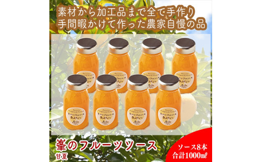 スイスで加工品を学んだ農家が手間暇かけた『手づくりジャムソース【あまなつ】』8本セット【 家庭用 自宅用 贈答品 贈答用 ギフト お取り寄せ お中元 お歳暮 贈り物 お祝い 神奈川県 小田原市 】