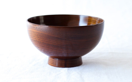 小田原漆椀ケヤキ 大　【お椀 食器 木 雑貨 汁椀 豚汁 具沢山 小田原漆器 プレゼント おしゃれ 日本製 神奈川県小田原市 】