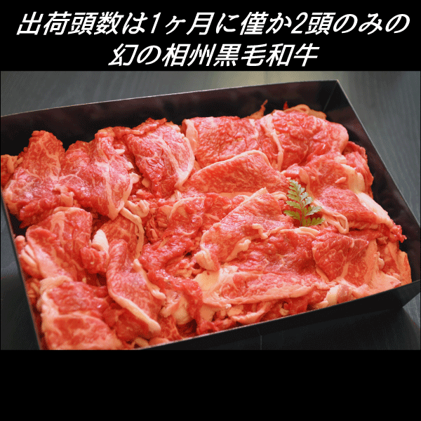  肉 黒毛和牛 切り落とし 700g 幻の相州黒毛和牛【 相州牛 相州和牛 神奈川県 小田原市 】