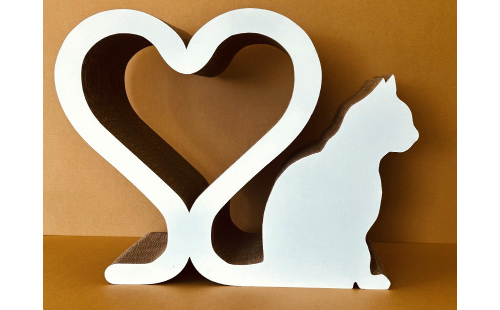 ねこの爪とぎ　しっぽCT　カラー；ホワイト【 ペット用品 爪とぎ 神奈川県 小田原市 】