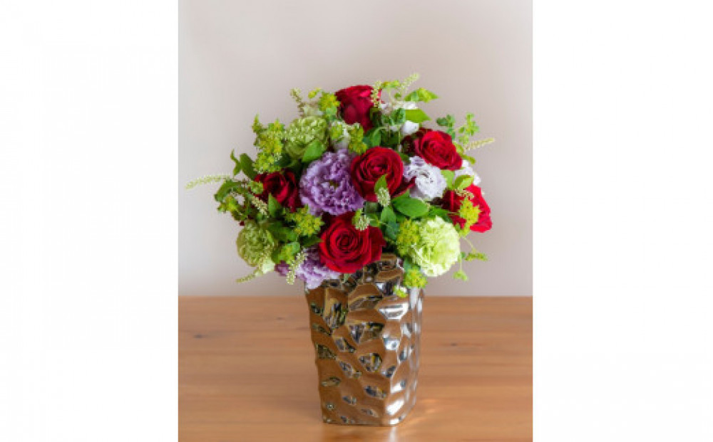 アレンジメント Mサイズ_レッド系