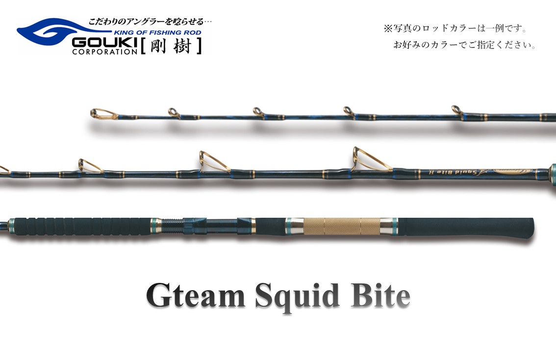 剛樹 Gチーム スクイッドバイト （GSQBTS） 160cm ウェイト負荷60-130号 釣り 釣具 釣竿 ロッド