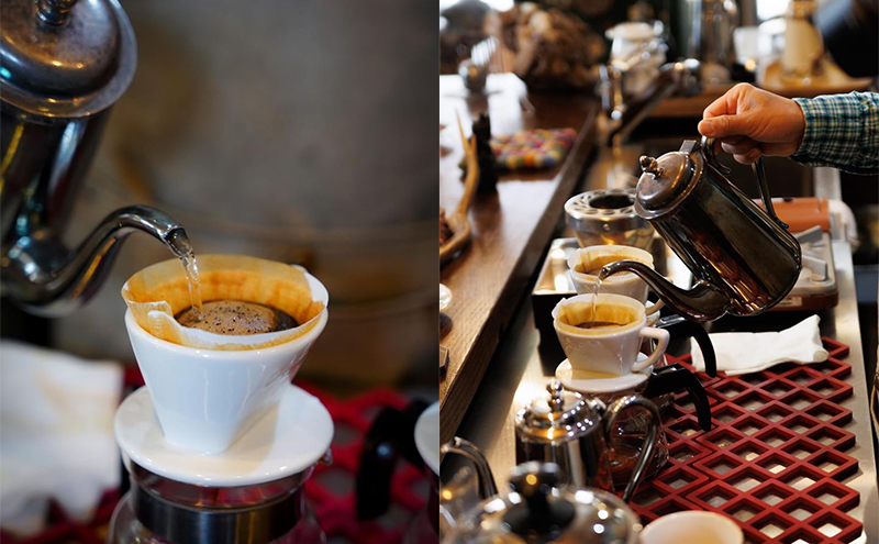 【3ヵ月定期便】丁寧にハンドピックされたこだわりのコーヒー豆100g×3種類(中深～深煎り)【粉】  珈琲 コーヒー豆 珈琲豆 豆 焙煎 自家焙煎 セット