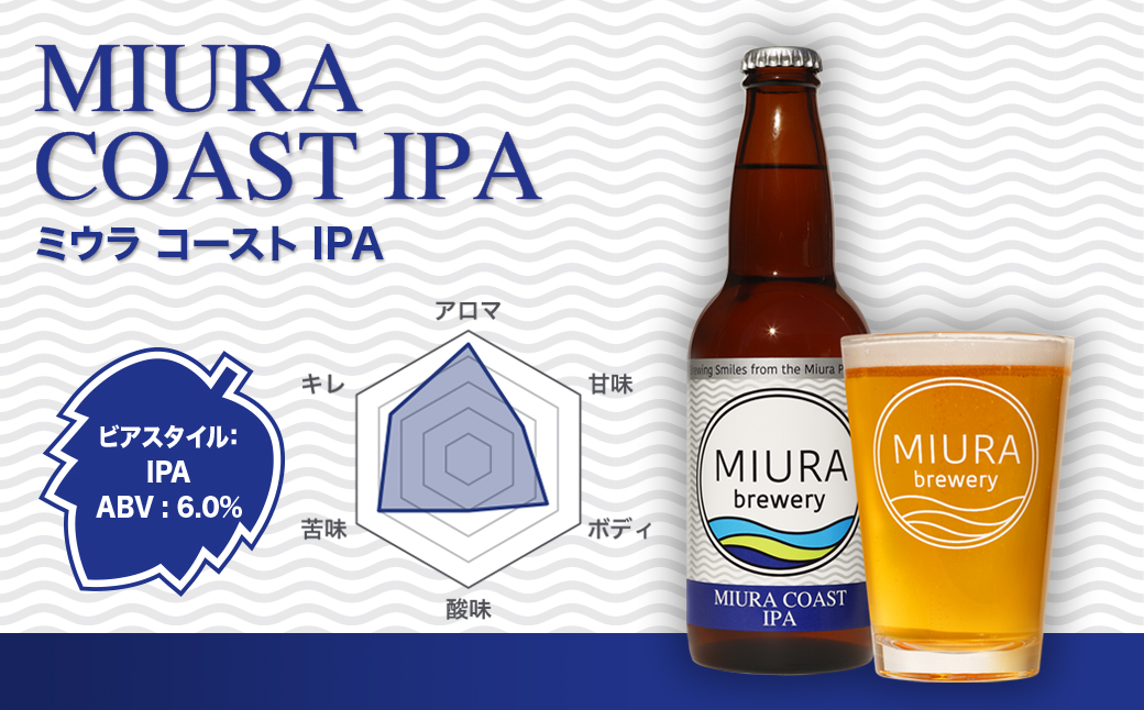 B54-003【三浦ブルワリー】定期便3ヶ月 クラフトビール定番4本と季節のビール2本飲み比べセット